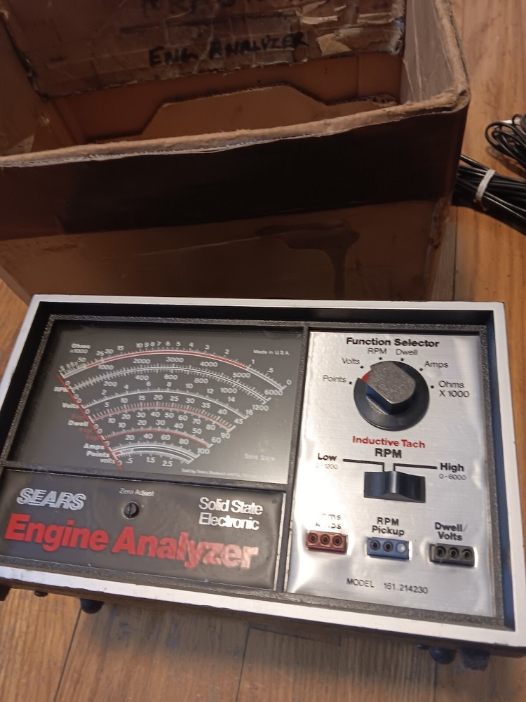 Sears Solid State Electronic Engine Analyzer Model 161.214230 No Manual