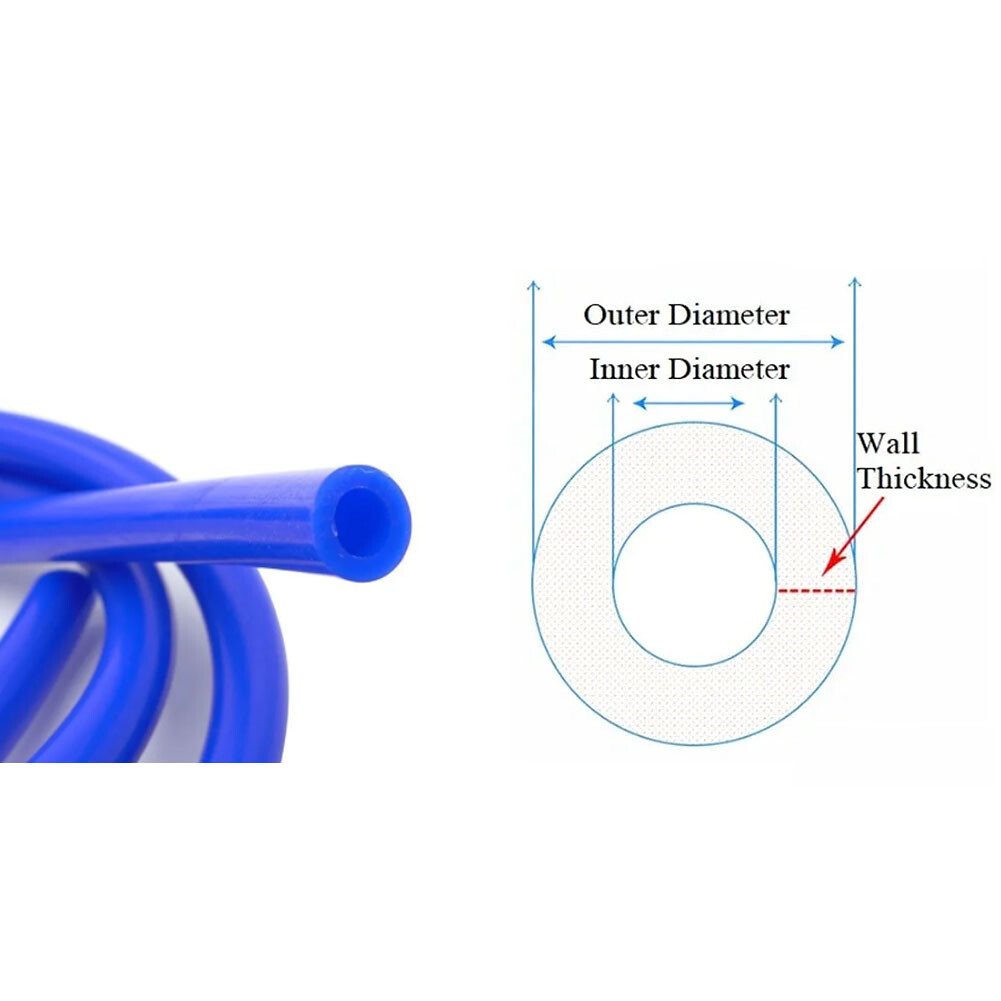 6PACK Car Vacuum Hose Automotive Silicone Vacuum Hose line Kit High Performance