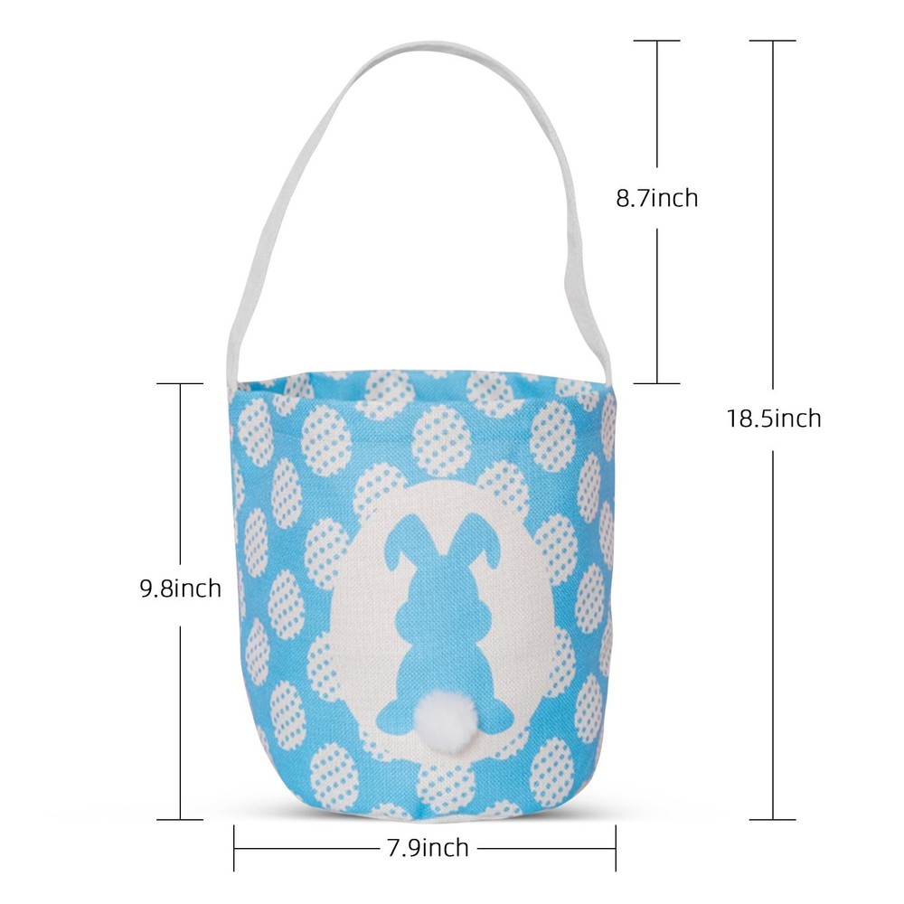 Paoicole 2 Pcs Easter Egg Baskets for Kids, Easter Eggs Hunt Basket for Kids ...