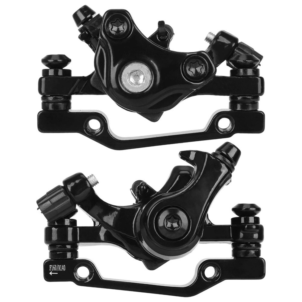Front 160mm Disc Brake Caliper Aluminum Alloy Cable Pull for Bikes Replacement