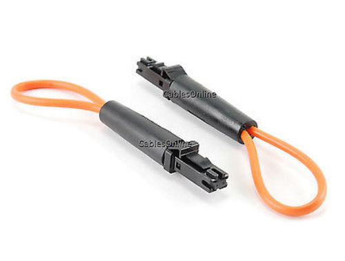 2-PACK MTRJ Connector Fiber Optic Network Loopback Tester Cable, TS-FL11-2