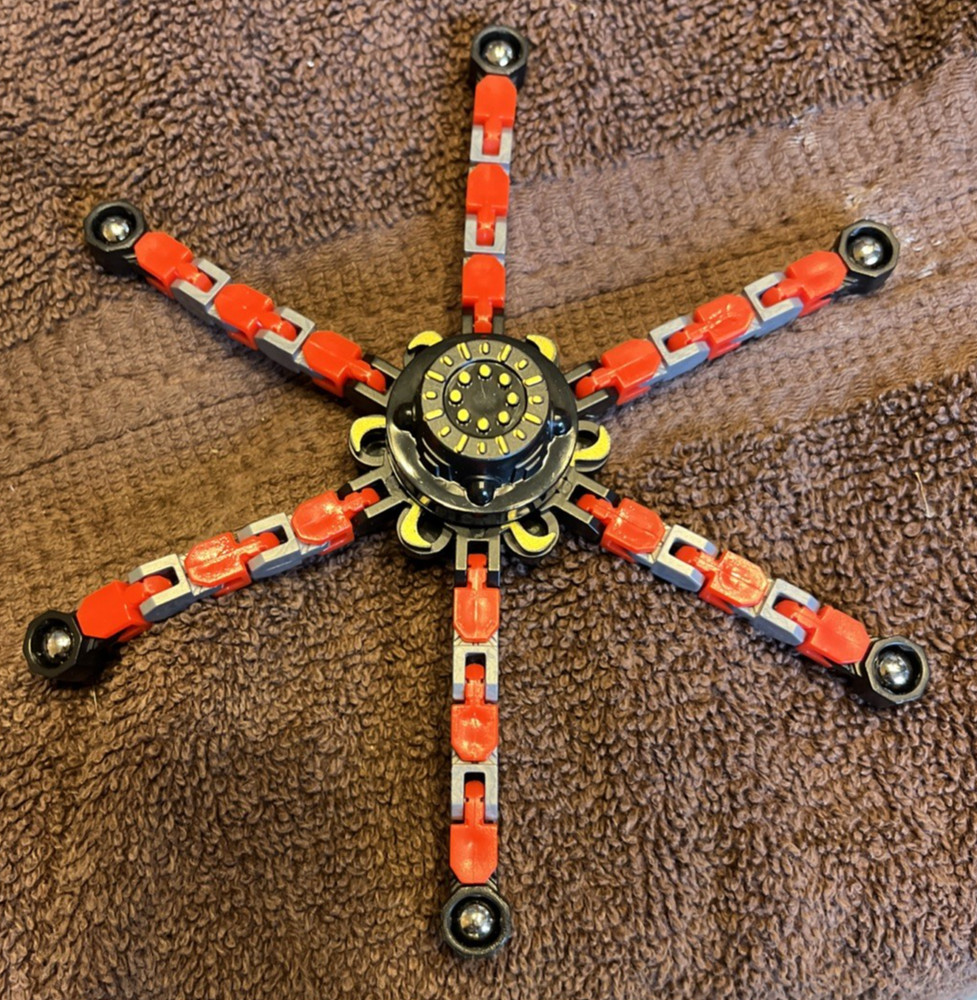6 Transformable Fingertip Spin Top Fidget Spinner Transformable Multicolors￼