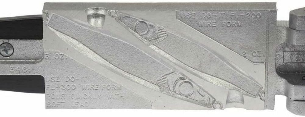 Versatile Flutter Lure Mold - Create 2 & 3 Oz Saltwater Jigs Effortlessly