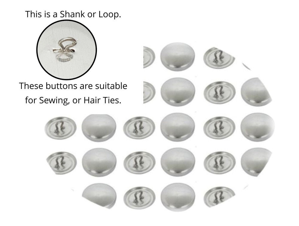 100 x 15mm Shankbacks - with Button Making Tool