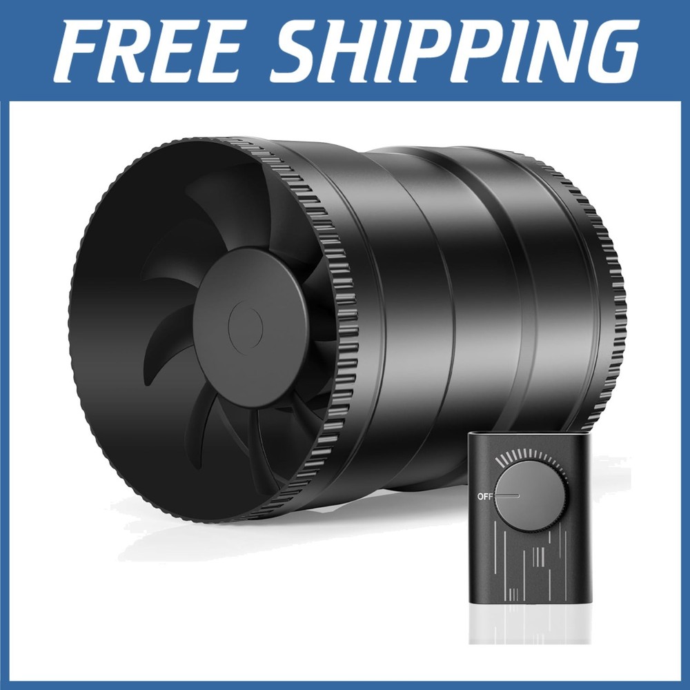 Powerful 6 Inch Inline Fan - Upgrade Controller