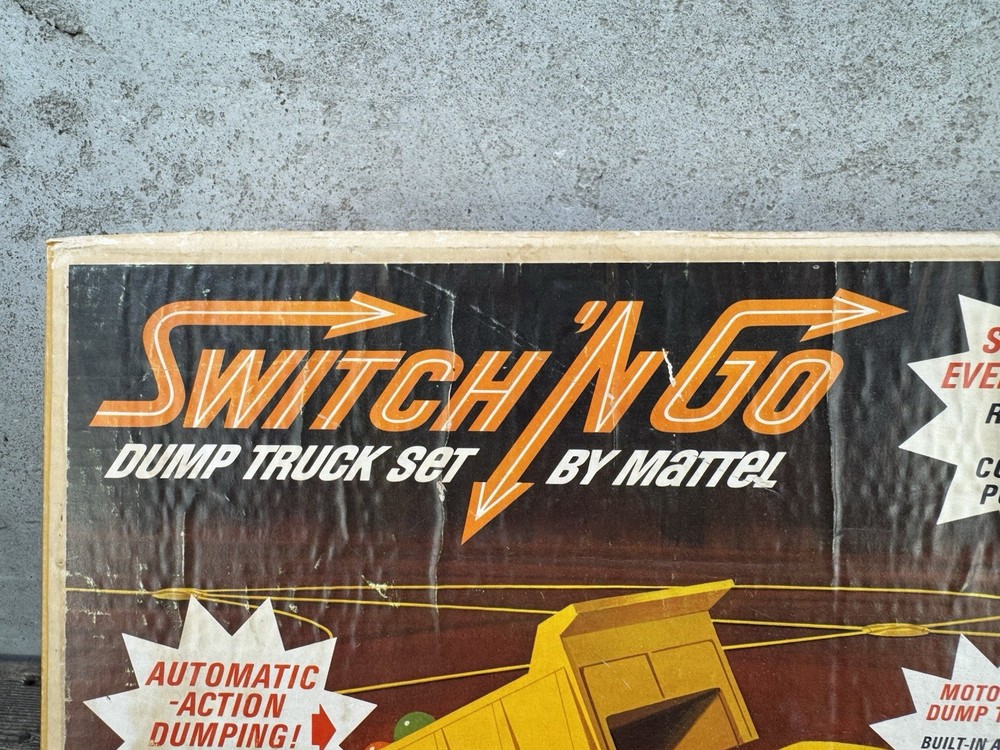 Switch N Go Mattel Dump Truck Set Toy Complete Excellent Condition