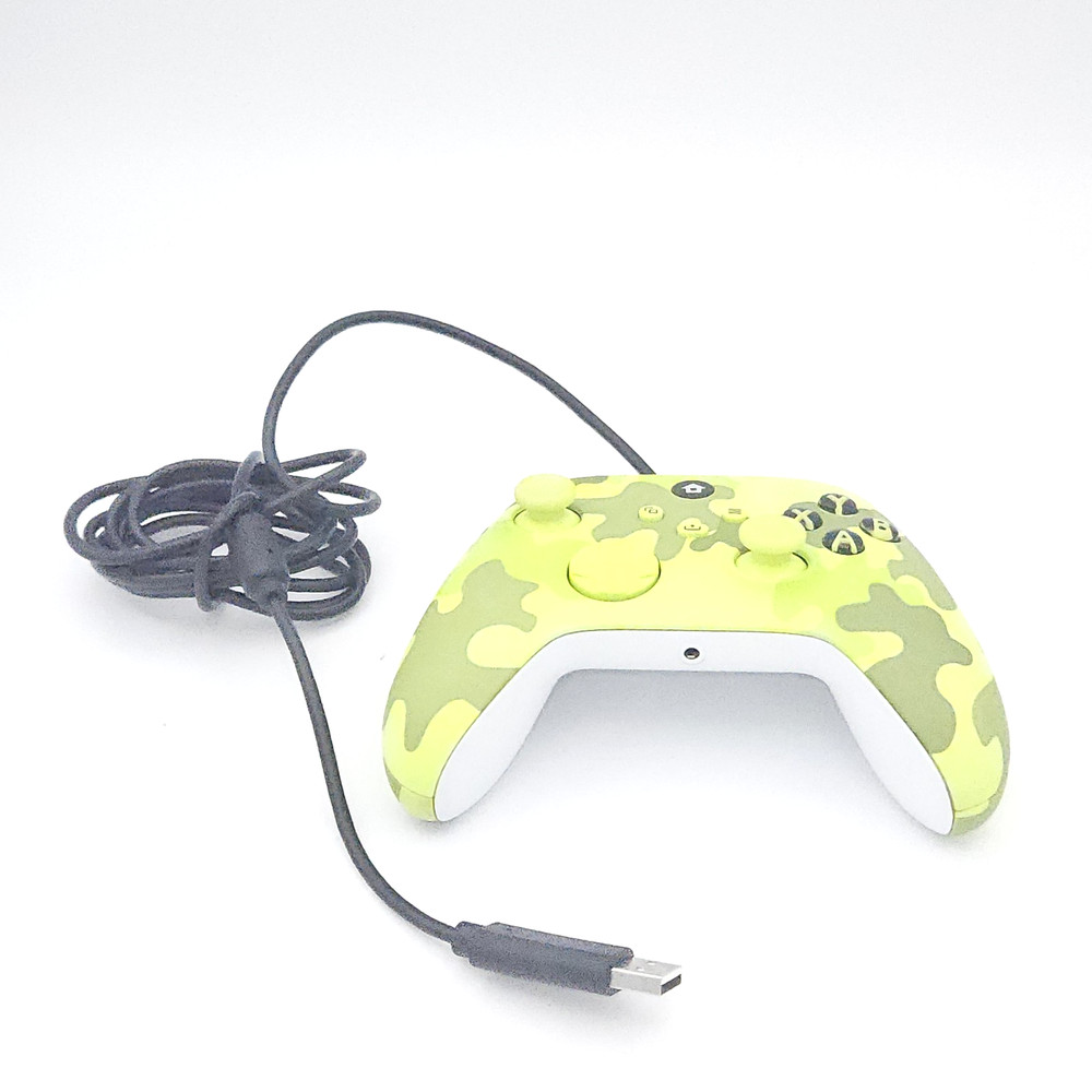 Wired Xbox One Controller Green Camo Gamepad USB Compatible Microsoft Console