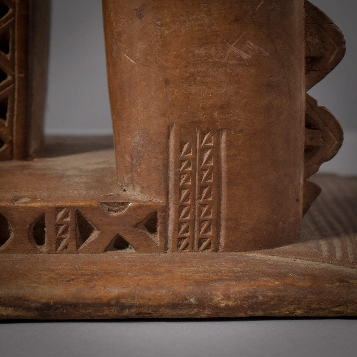 Asante Dwa Wood Stool Throne Ghana