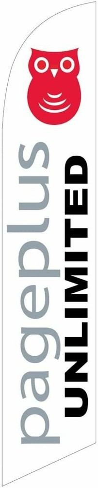PagePlus Wireless (page plus) Feather Banner Swooper Flag - Replacement FLAG...