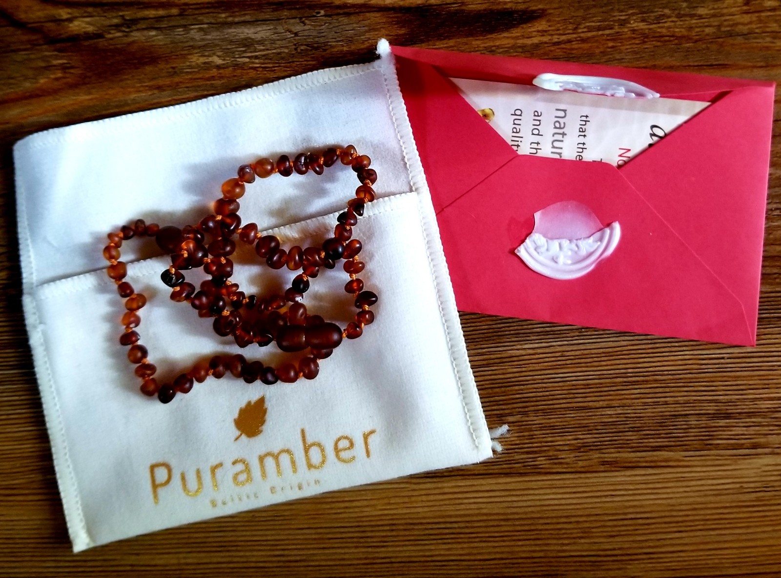 Puramber Genuine Baltic Origin Amber Necklace 12.5" and 5.5" Bracelet. New