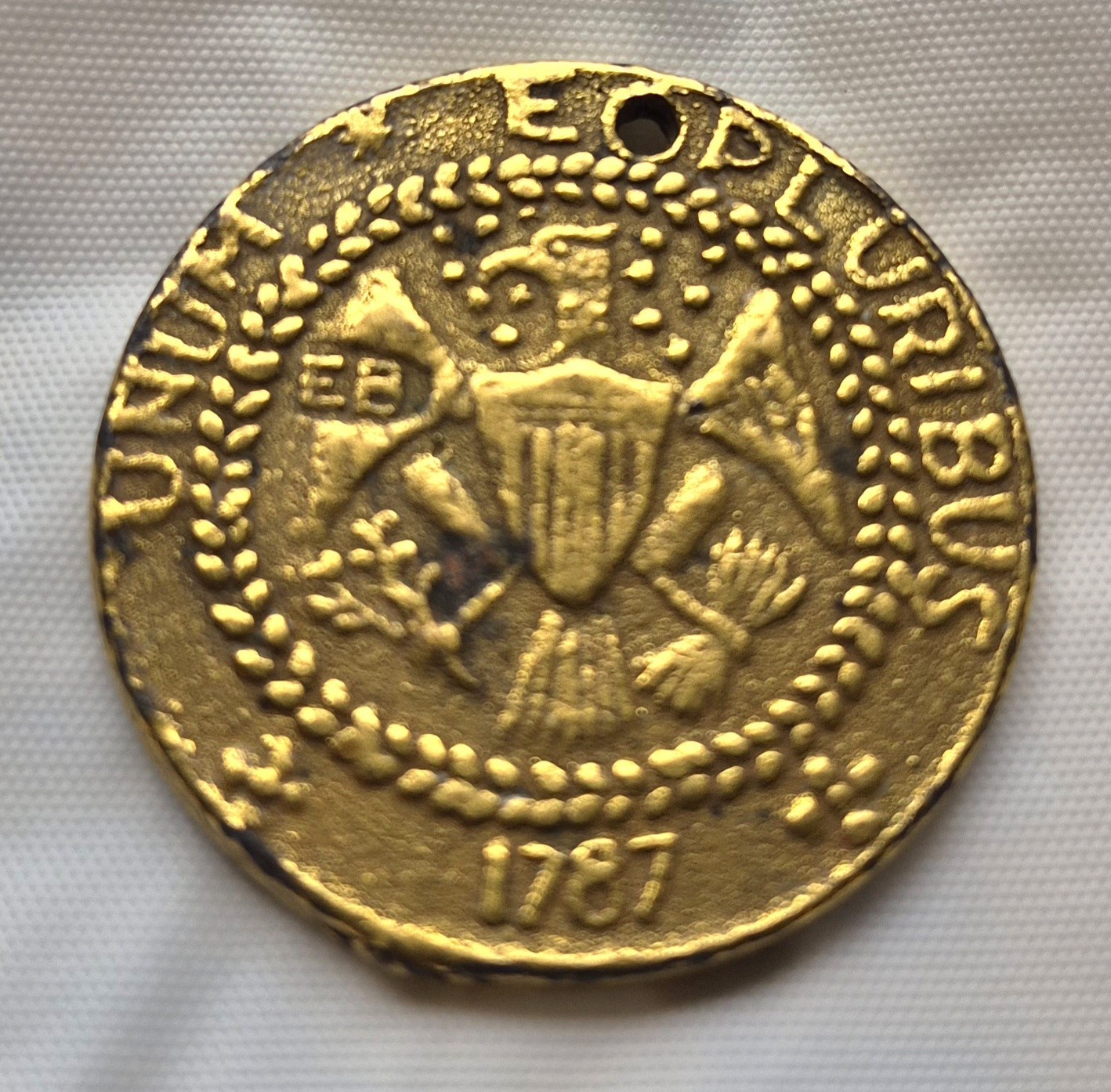 Unique possible 19th Century Commemorative or Promotional Brass Bank Token