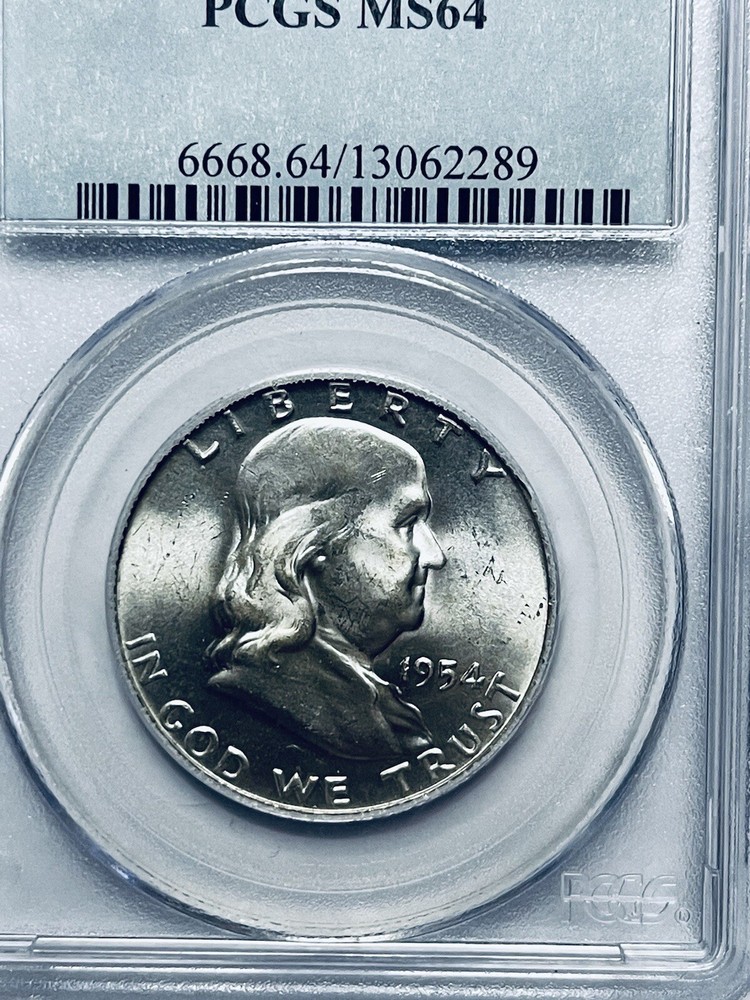 1954-D Franklin Silver Half Dollar PCGS MS64