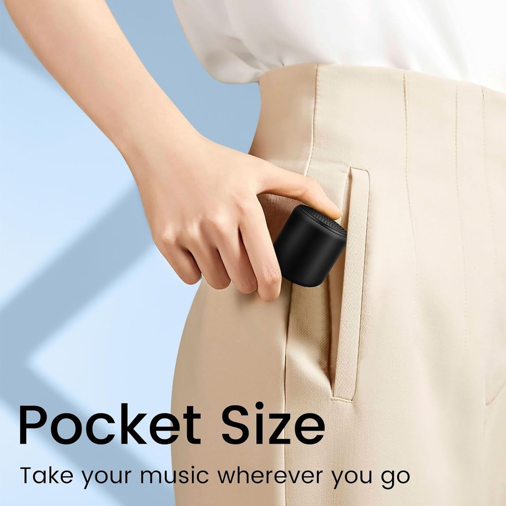 Mini Bluetooth Speaker - Portable 5W Wireless Speaker with TWS Stereo, 8H Playti