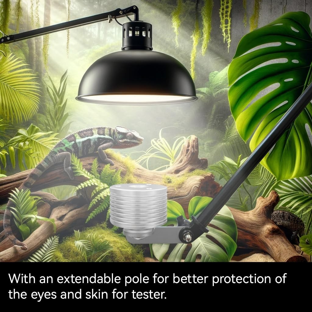 Reptile UV Index Meter,0-388.9,for UVB Fluorescent Lamp and LED Lights,Sunlight.