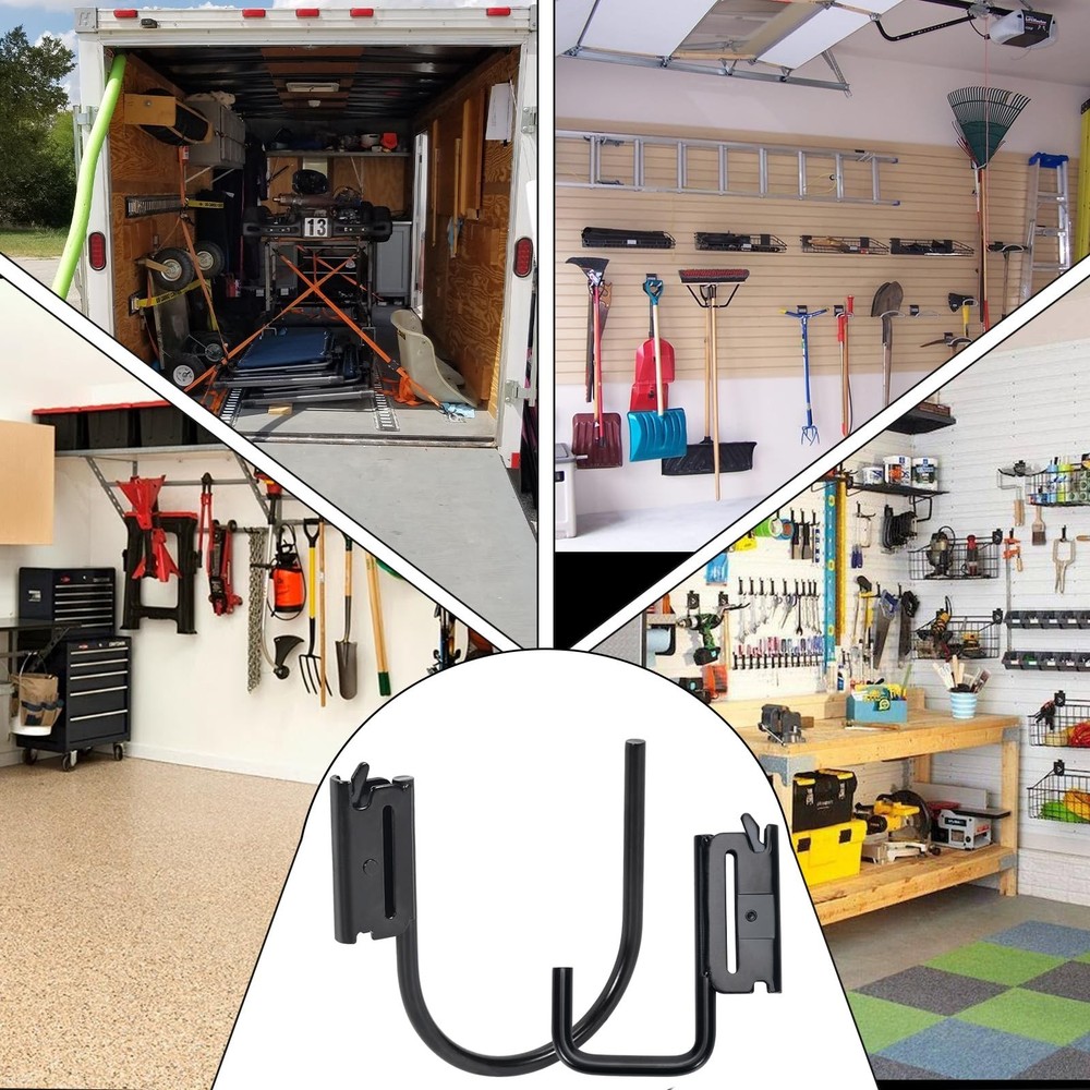 8 Pack E Track Hooks 2" and 4" E-Track J-Hooks with Spring Fitting Heavy Duty...