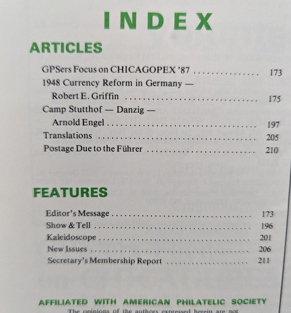 German Postal Specialist May 1987 Camp Stutthof/Danzig Potage Due To Fuhrer