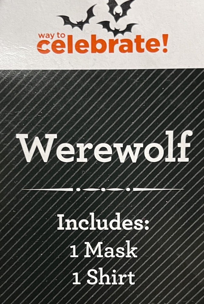 Warewolf Costume. Size 8. New.