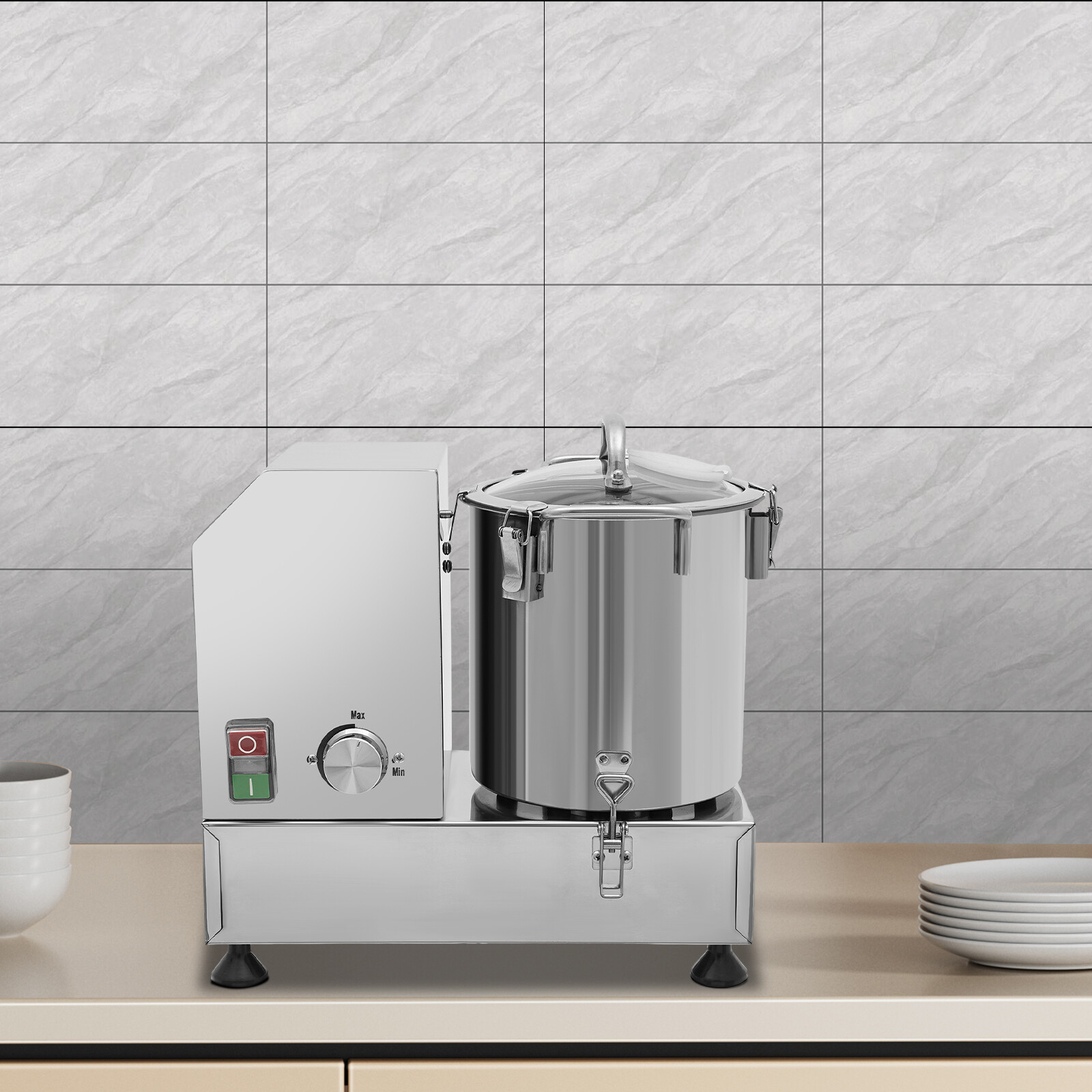 Tabletop Food Processor 6L Electric Vegetable Cutter Multifunctional Food Mincer