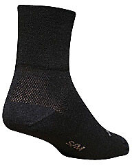 Sockguy 3" Classic Black Socks - Size S/M