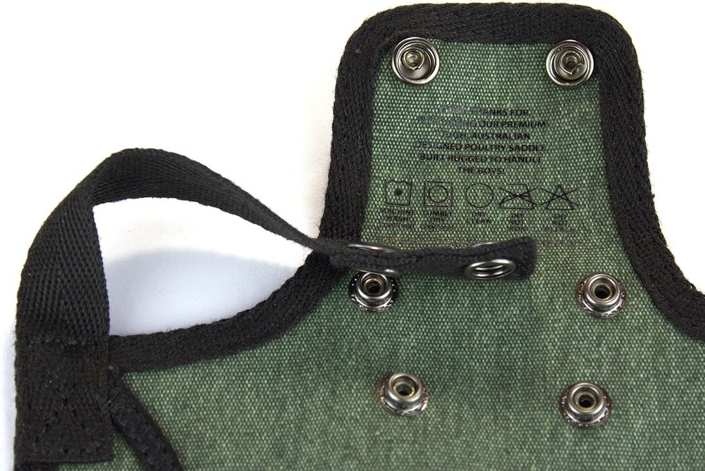 Protective Chicken Saddle with Adjustable Straps for Medium-Large Hens, Green