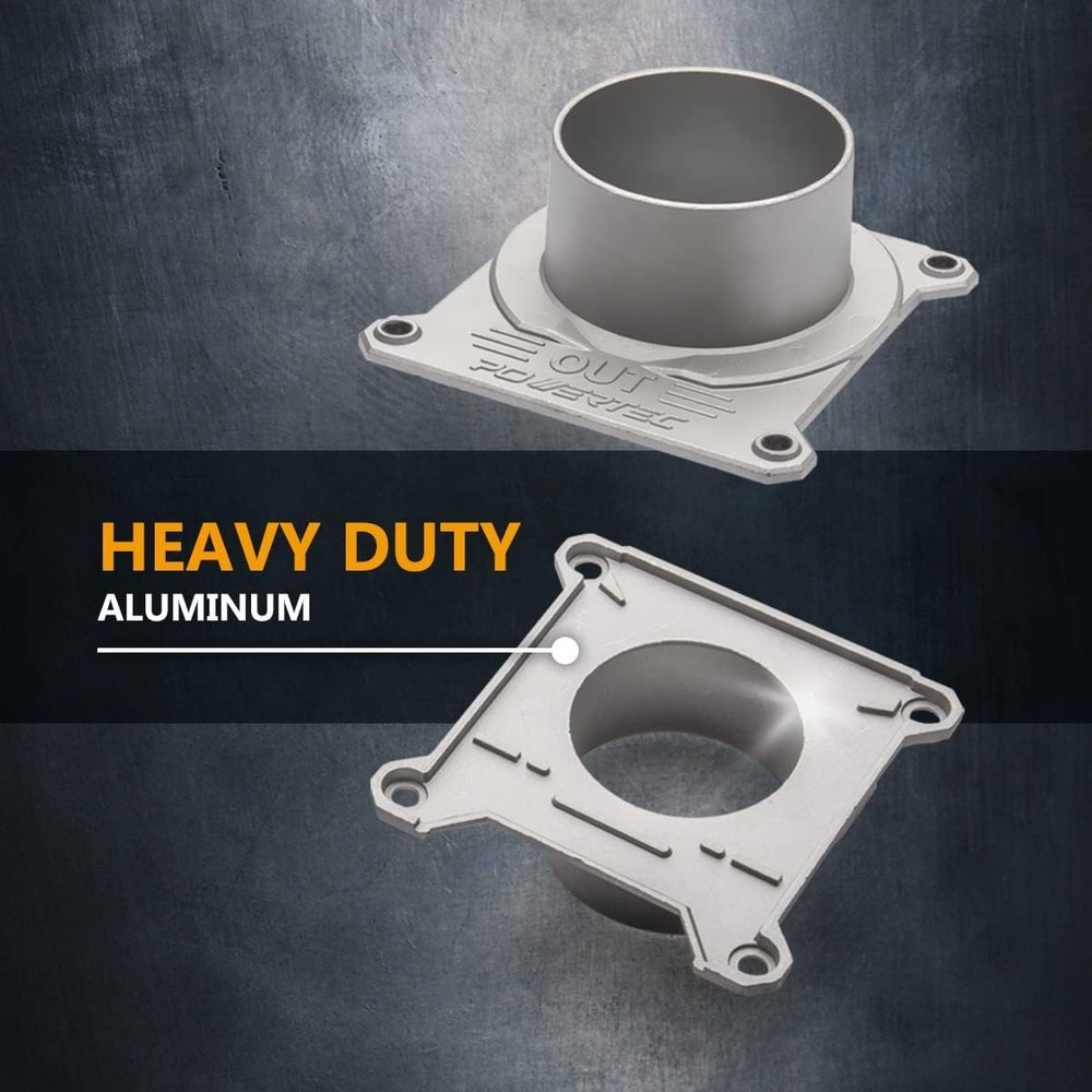 2-1/2" Aluminum Blast Gate 2-Pack for Dust Collection Efficiency