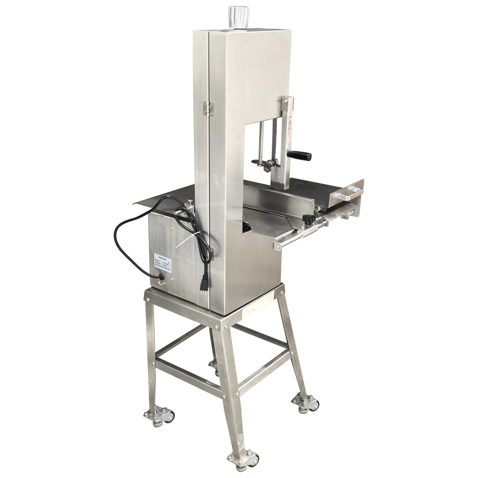 Electric Bone Saw Commercial Frozen Meat Cutter Stainless Steel Band Saw 110V