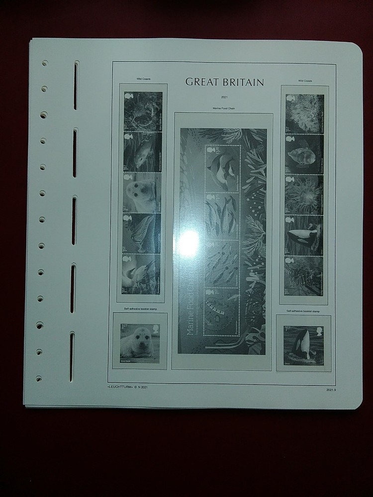 LIGHTHOUSE Commemorative Hingeless album pages Great Britain 2021 Used R2021