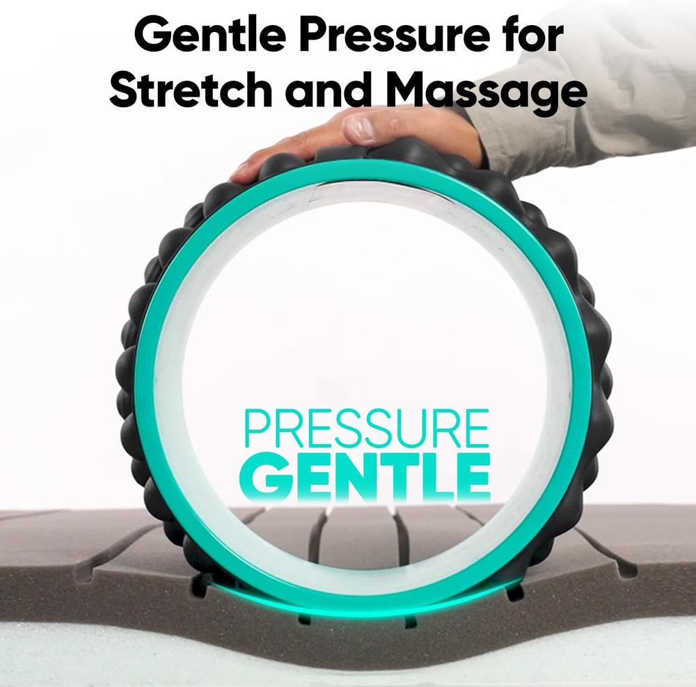 Back Roller, Back Wheel Foam Roller - Targeted Muscle Roller for Deep Tissue Mas