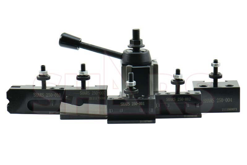 Shars Up to 8" CNC Lathe OXA Wedge Type Quick Change Tool Post Set 250-000 S}