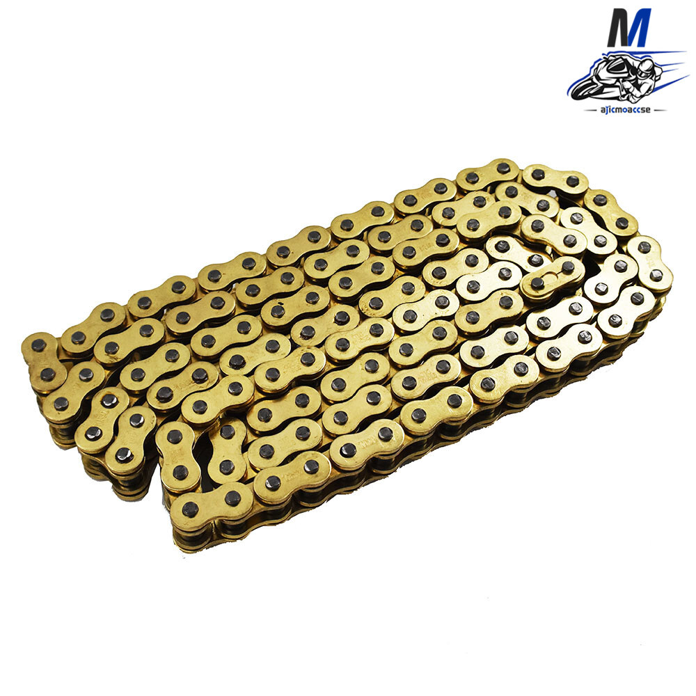 With O-Ring Drive Chain Gold Color for ATV Motorcycle 525 Pitch 120 Links New