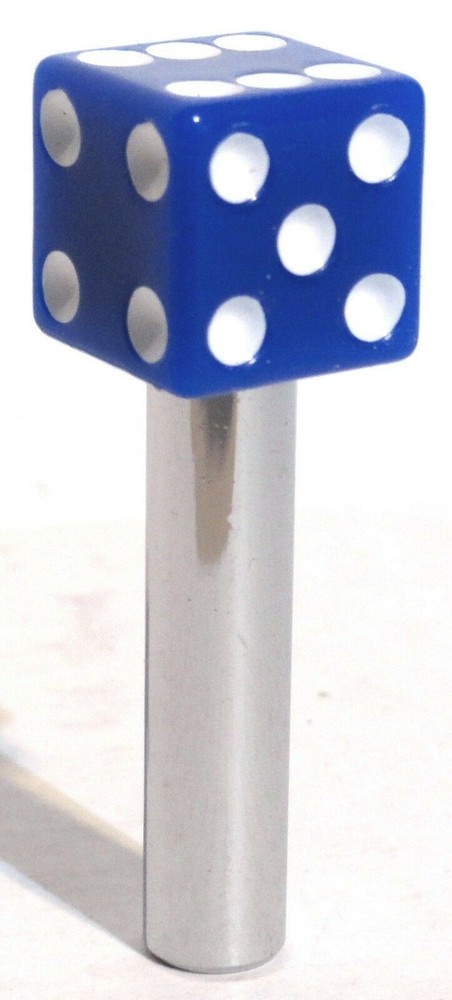 Door Lock Knobs Blue Dice Screw on Inside Threaded 10-32 Plastic UP#70043