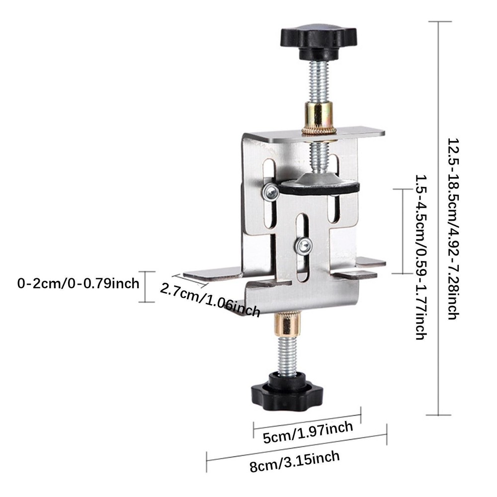 Cabinet Door Mounting Hardware Jig Installation Tool Sturdy Multipurpose for