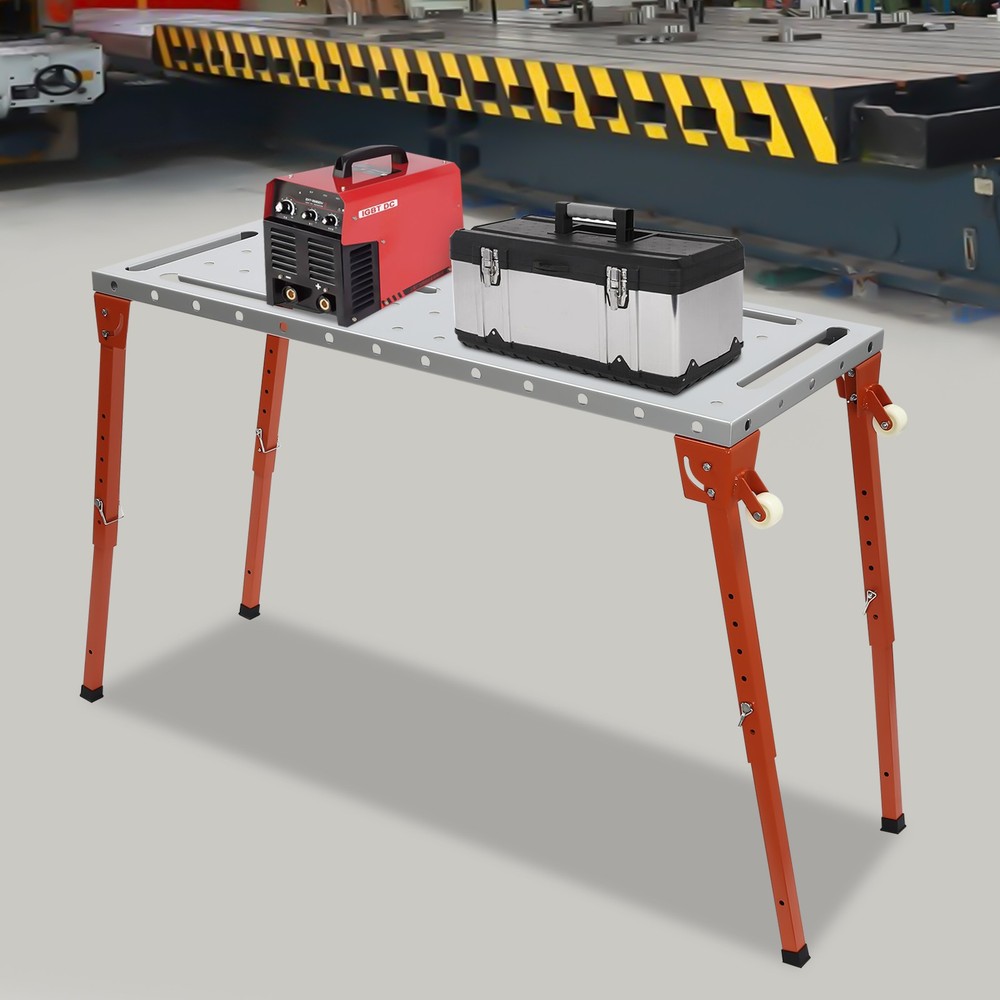 1000lbs Portable Welding Table Workbench Table, Folding Work Bench for Sawing