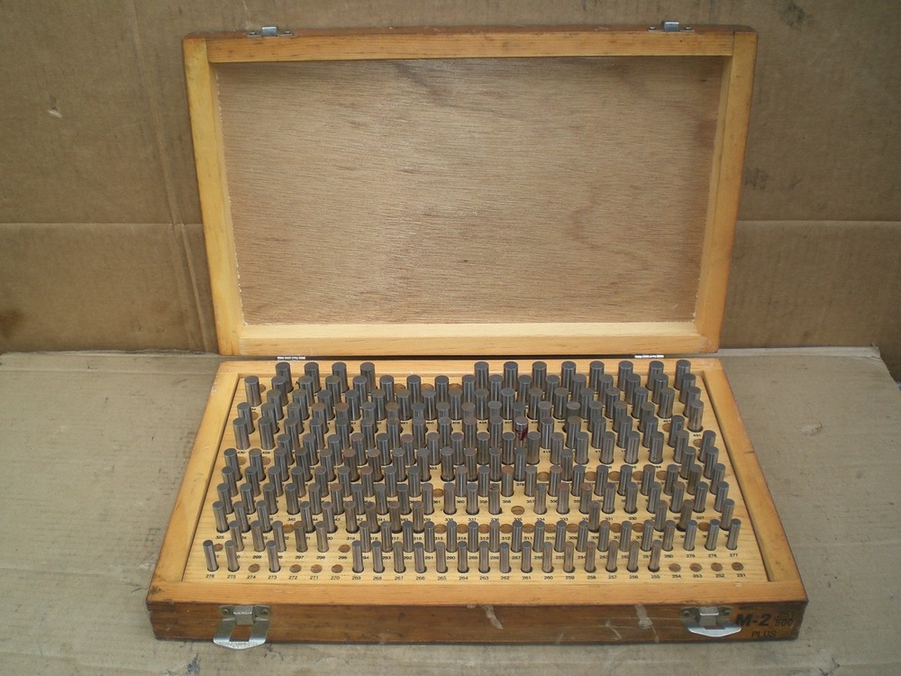 Meyer M-2 Plus Pin gage set .251 - .500 incomplete