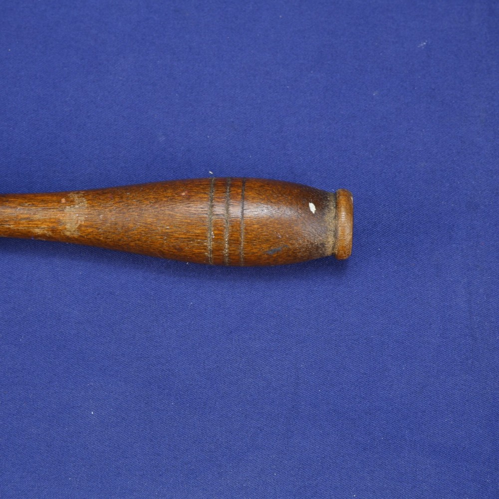 Vintage JLS Silver Co Silver Plate Silent Butler Crumb Catcher w/Lid Wood Handle