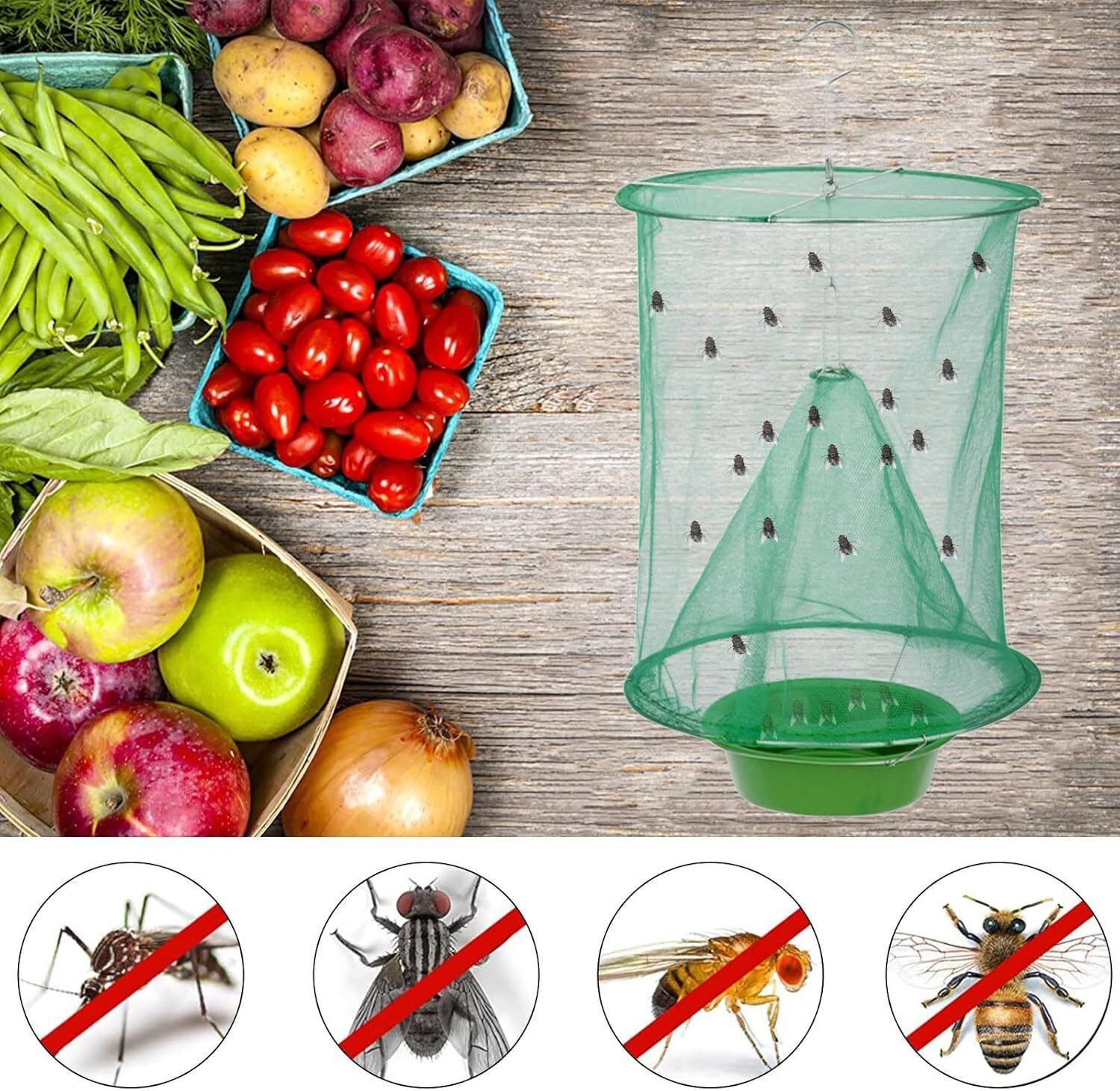 The Ranch Fly Trap Reusable Outdoor Fly Trap Killer Catcher Pest Bug Catch Lot