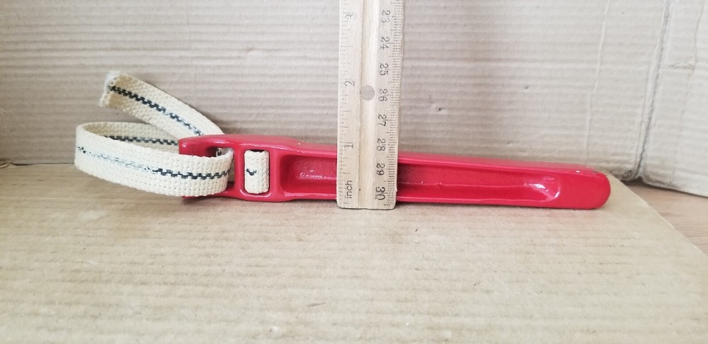 Vintage 7" Red Strap Wrench , VGC