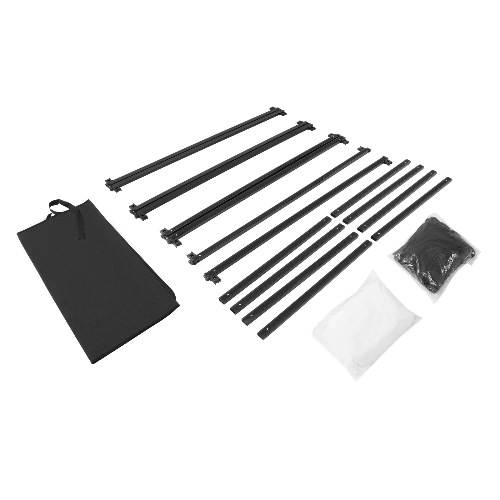 48"x25" White Black DJ Event Facade Scrim Metal Frame Booth With Travel Bag Case