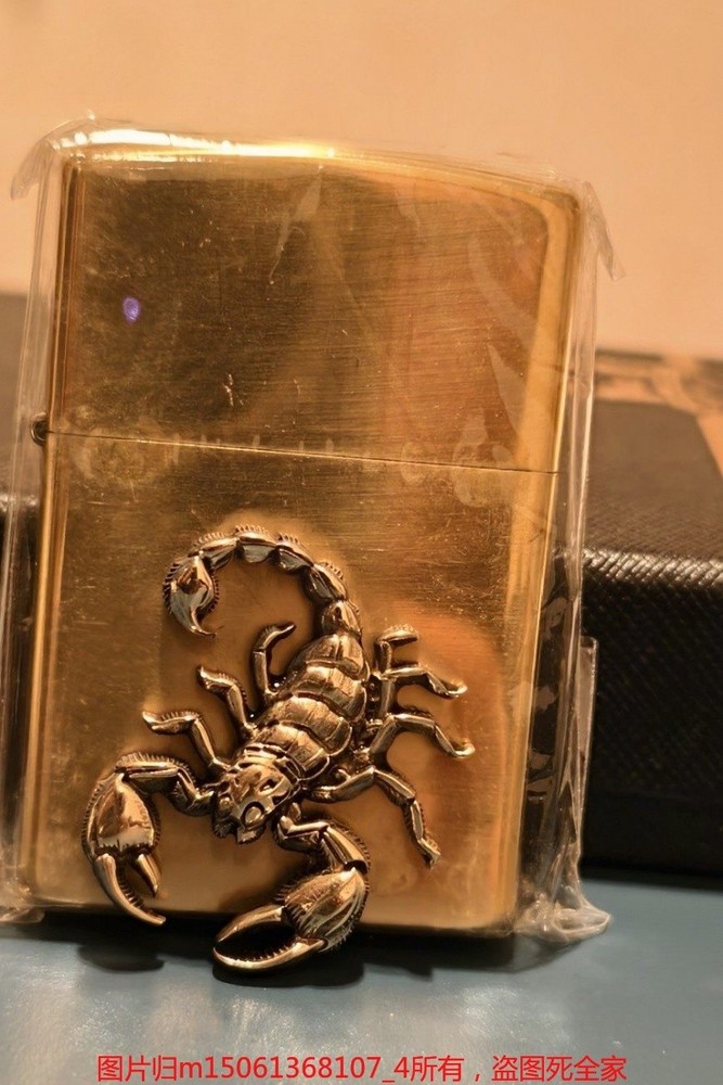 Brass Scorpion Emblem Patch for Lighter DIY Decoration Accessory
