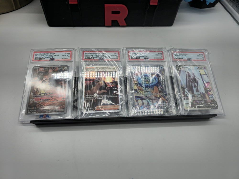 Display Case Card Riser Stands Compatible with Zion Case - 16 Risers 10.25" L