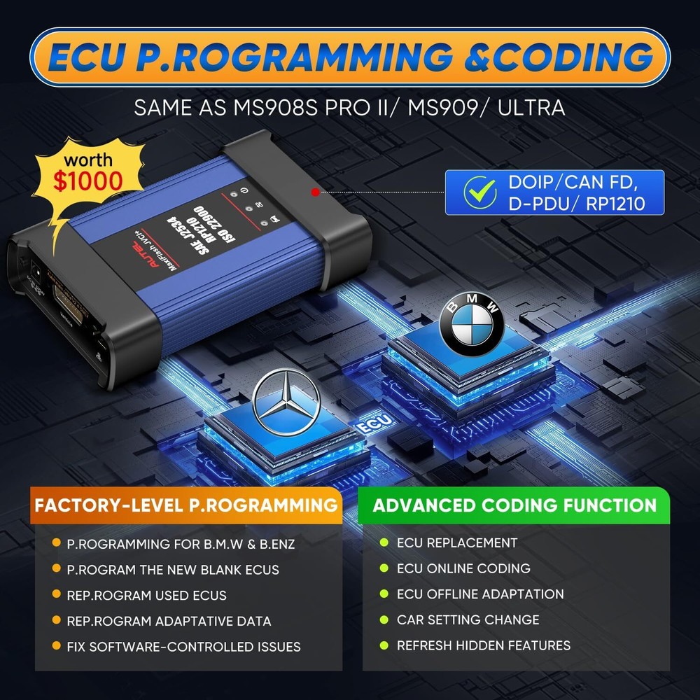 2025 Autel MaxiIM IM608 PRO II Kits IMMO Key Programming Diagnostic Scanner Tool