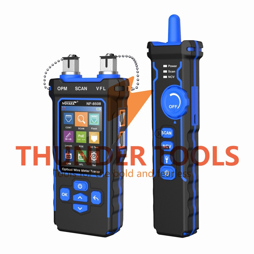 Thunder Tools NOYAFA Optical Network Cable Meter Tracer with LCD Display