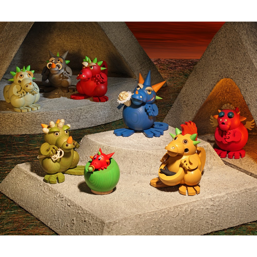 Red Dragon Incense Smoker 12cm
