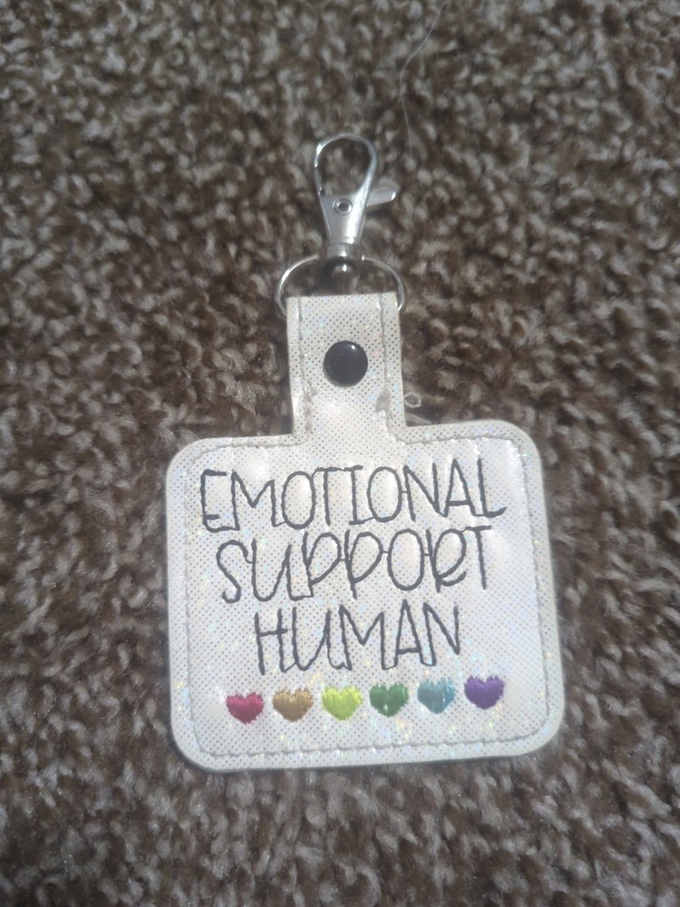 Emotional Support Human Badge Tag