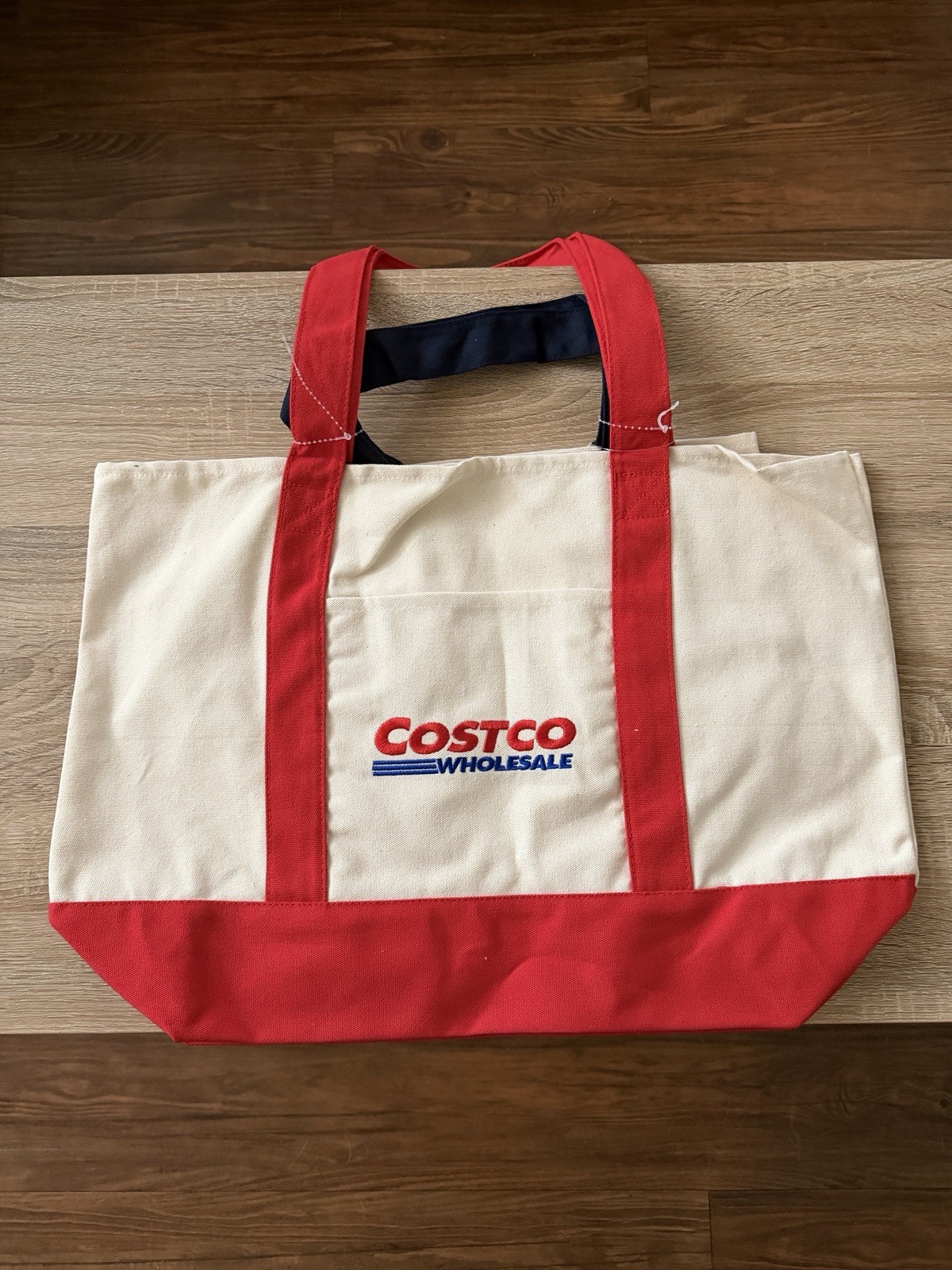 Costco Reusable Shopping Canvas Tote Bags 2-Pack Large+Mini - Asia Exclusive NEW