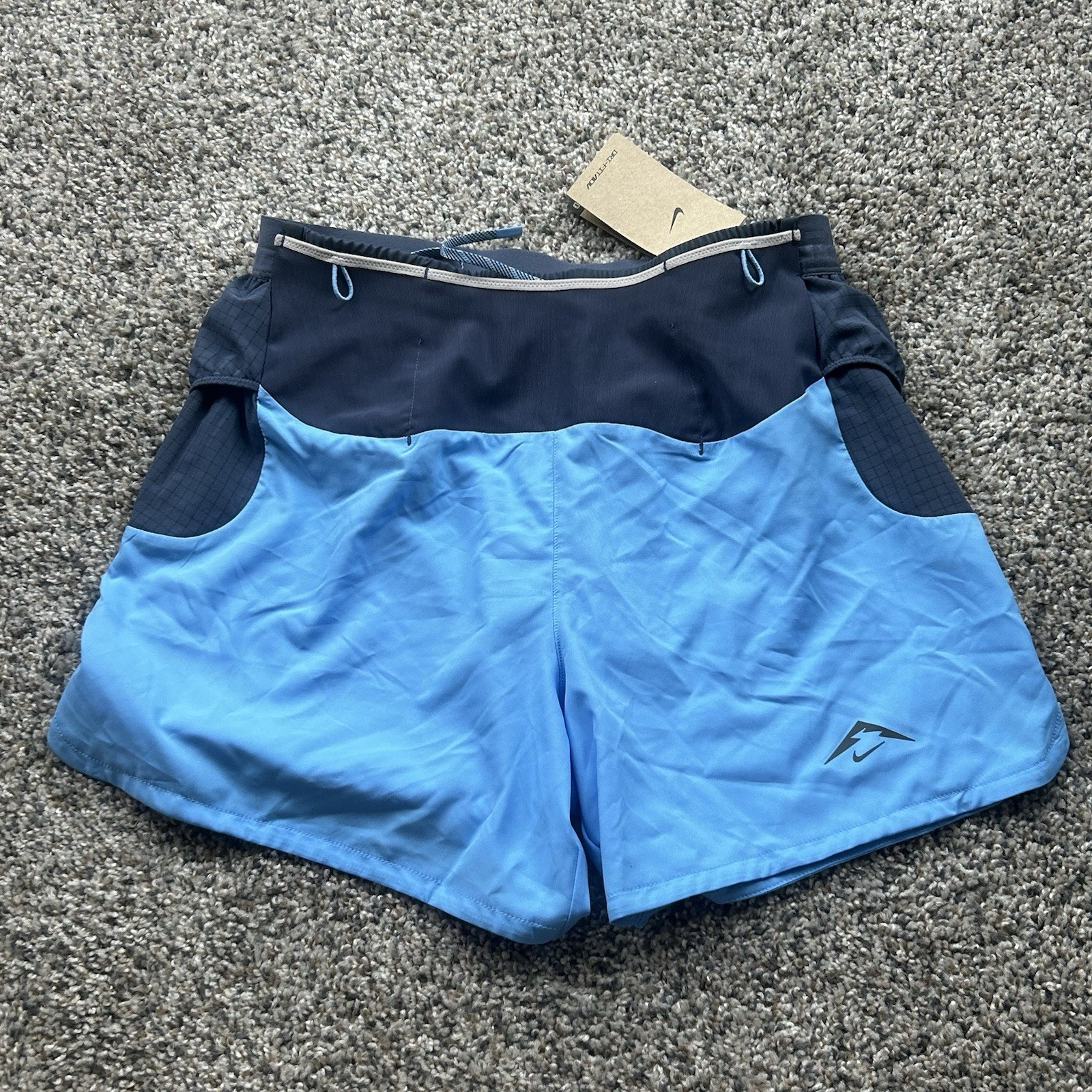 Nike Trail Second Sunrise 5” Lined Running Shorts Blue Mens Small HJ3572-412