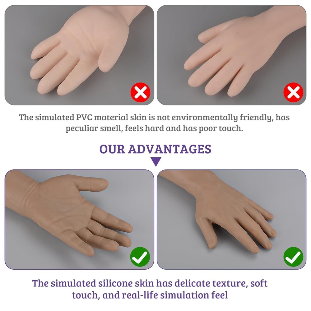 SimCoach Phlebotomy Practice Kit for Injection Training, IV Practice Kit