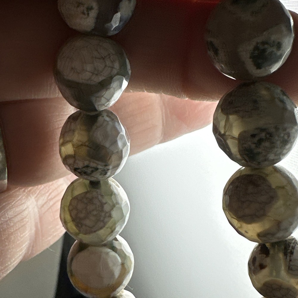Tibetan agate stretch bracelet