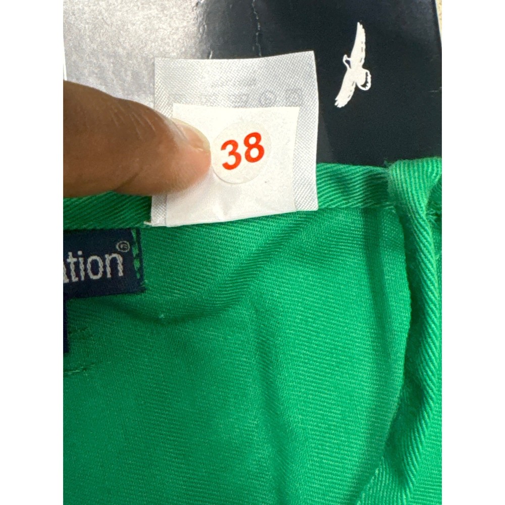 Blue Generation Green Bib Apron Teflon Fabric Protector Double Pocket Adjustable