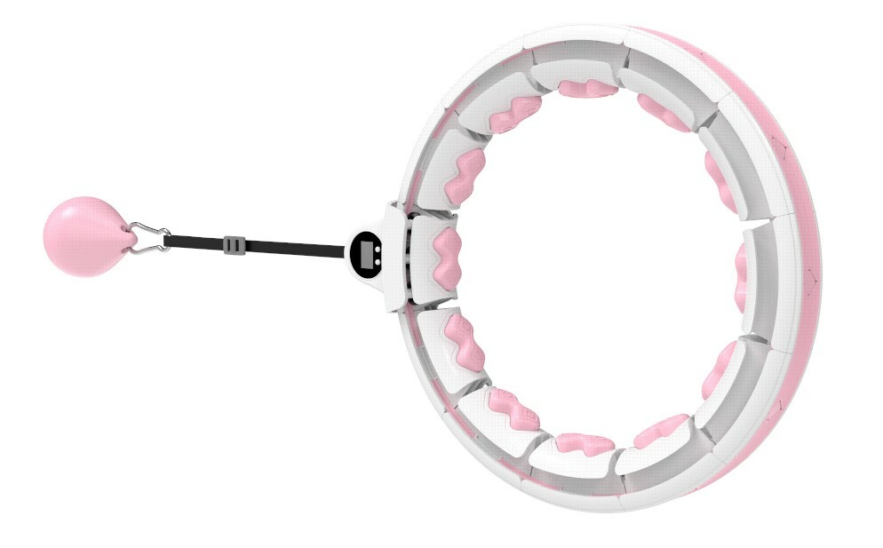 SMART WEIGHTED HULA HOOP WITH DATA RECORDING | NON DROPPING AND ADJUSTABLE HOOP.